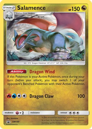 Salamence SM140/248 - SM Black Star Promos Holofoil