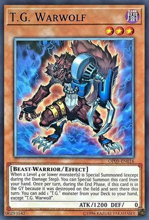 T.G. Warwolf (OP09-EN016) - OTS Tournament Pack 9 Unlimited