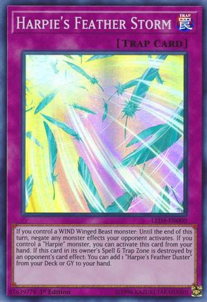 Harpie's Feather Storm (LED4-EN000) - Legendary Duelists: Sisters of the Rose 1st Edition