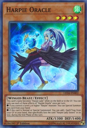 Harpie Oracle (LED4-EN002) - Legendary Duelists: Sisters of the Rose 1st Edition