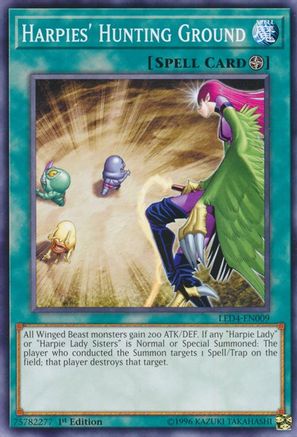 Harpies' Hunting Ground (LED4-EN009) - Legendary Duelists: Sisters of the Rose 1st Edition