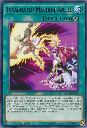 Incarnated Machine Angel (LED4-EN015) - Legendary Duelists: Sisters of the Rose 1st Edition