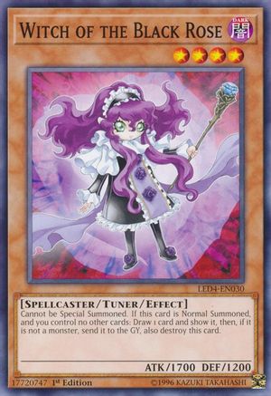 Witch of the Black Rose (LED4-EN030) - Legendary Duelists: Sisters of the Rose 1st Edition