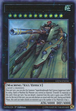 Superdreadnought Rail Cannon Juggernaut Liebe (LED4-EN034) - Legendary Duelists: Sisters of the Rose 1st Edition