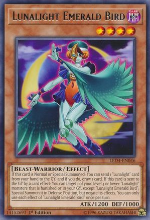 Lunalight Emerald Bird (LED4-EN046) - Legendary Duelists: Sisters of the Rose 1st Edition