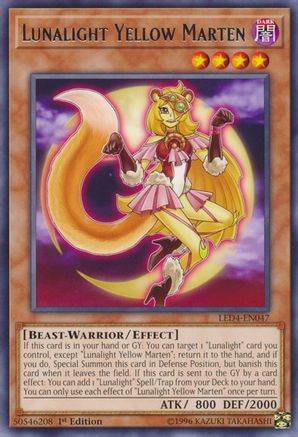 Lunalight Yellow Marten (LED4-EN047) - Legendary Duelists: Sisters of the Rose 1st Edition