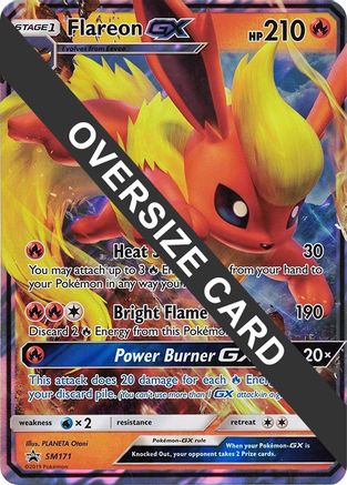 Flareon GX - SM171 (SM Black Star Promo) SM171 - Jumbo Cards Holofoil