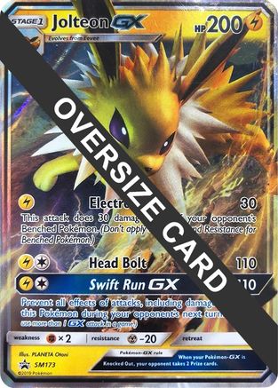 Jolteon GX - SM173 (SM Black Star Promo) SM173 - Jumbo Cards Holofoil