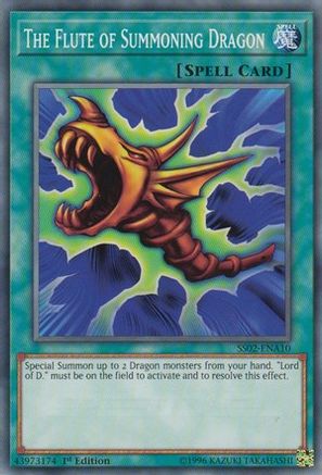 The Flute of Summoning Dragon (SS02-ENA10) - Speed Duel Decks: Duelists of Tomorrow 1st Edition