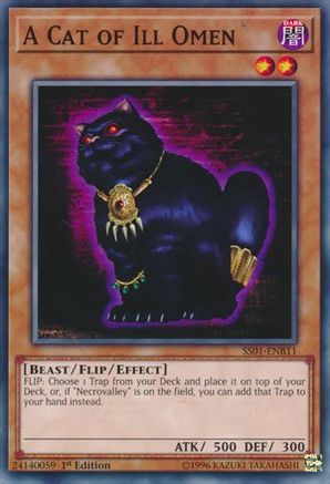 A Cat of Ill Omen - SS01-ENB11 - Speed Duel Decks: Destiny Masters 1st Edition