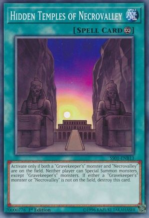 Hidden Temples of Necrovalley (SS01-ENB13) - Speed Duel Decks: Destiny Masters 1st Edition