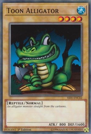 Toon Alligator (SS01-ENC02) - Speed Duel Decks: Destiny Masters 1st Edition