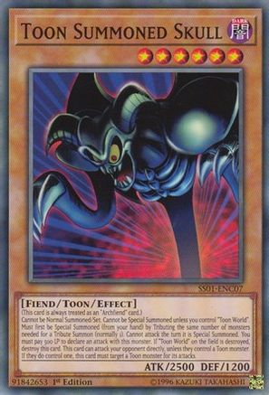 Toon Summoned Skull (SS01-ENC07) - Speed Duel Decks: Destiny Masters 1st Edition