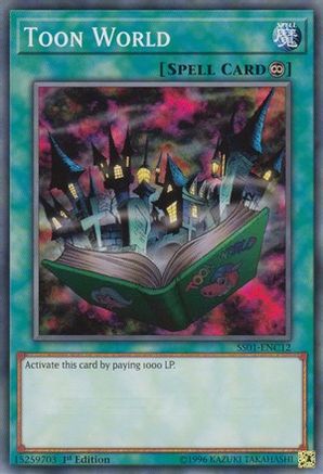 Toon World (SS01-ENC12) - Speed Duel Decks: Destiny Masters 1st Edition