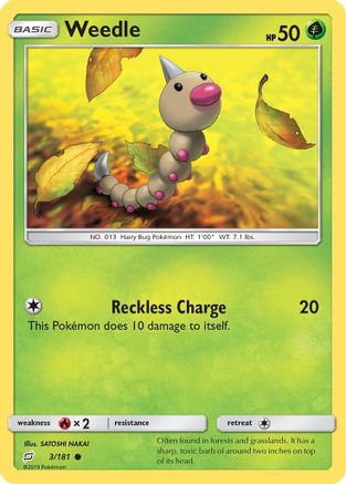 Weedle (3) 3/181 - SM  Team Up