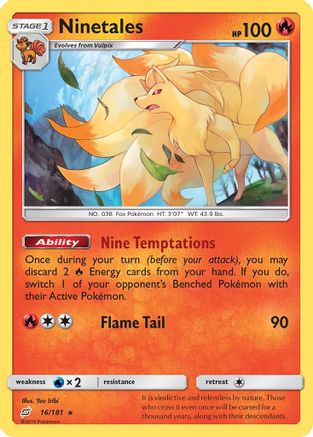 Ninetales 16/181 - Team Up Reverse Holofoil