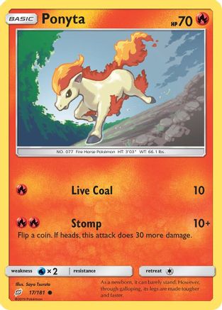 Ponyta 17/181 - SM  Team Up