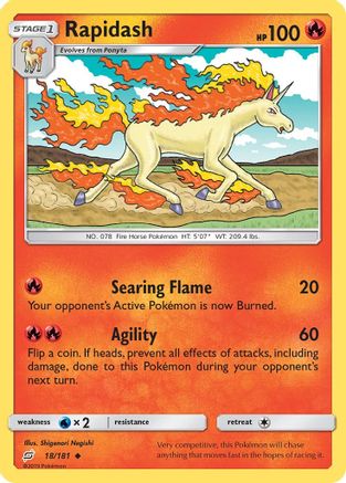 Rapidash 18/181 - Team Up