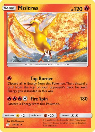 Moltres 19/181 - SM  Team Up Reverse Holofoil