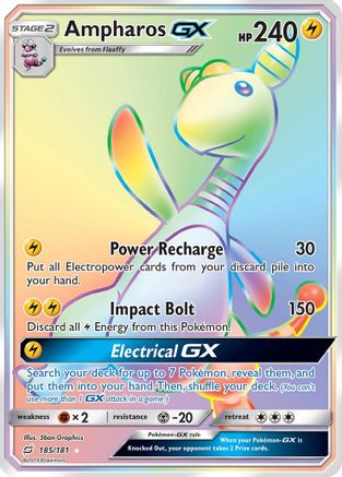 Ampharos-GX 185/181 - Team Up Holofoil