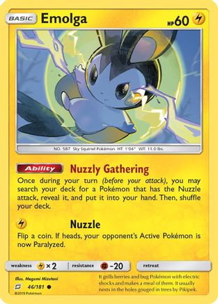 Emolga 46/181 - Team Up Reverse Holofoil