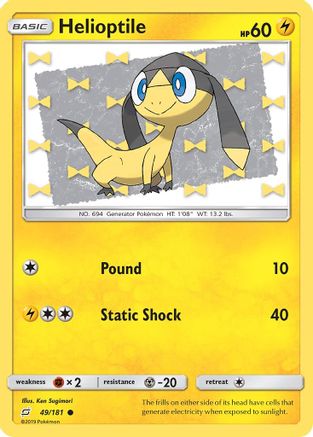 Helioptile 49/181 - Team Up Reverse Holofoil