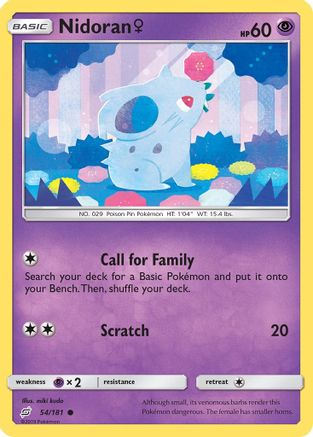Nidoran F 54/181 - SM  Team Up