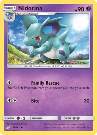 Nidorina 55/181 - Team Up