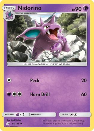 Nidorino 58/181 - Team Up