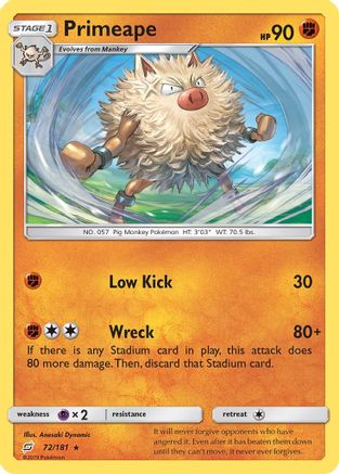 Primeape 72/181 - Team Up