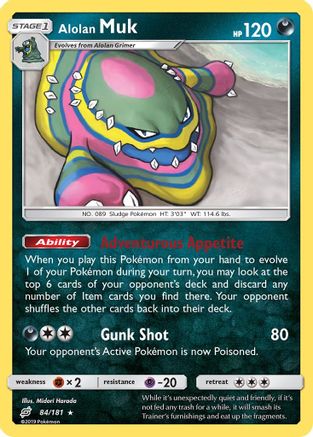 Alolan Muk - 84/181 - SM  Team Up Reverse Holofoil