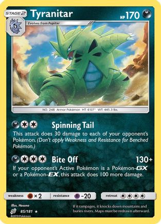 Tyranitar 85/181 - Team Up Holofoil