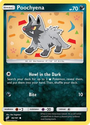 Poochyena 86/181 - Team Up Reverse Holofoil