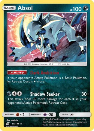 Absol 88/181 - SM  Team Up Reverse Holofoil