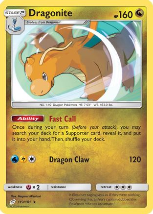 Dragonite 119/181 - Team Up Holofoil