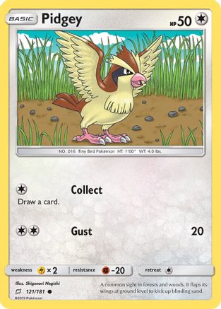 Pidgey (121) 121/181 - SM  Team Up