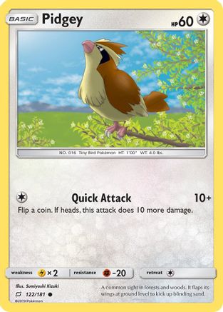 Pidgey (122) 122/181 - SM  Team Up