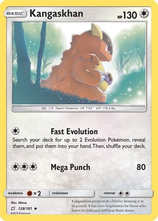 Kangaskhan 128/181 - Team Up Reverse Holofoil