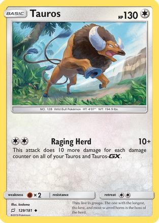 Tauros 129/181 - Team Up