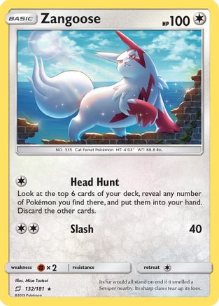 Zangoose 132/181 - Team Up Reverse Holofoil