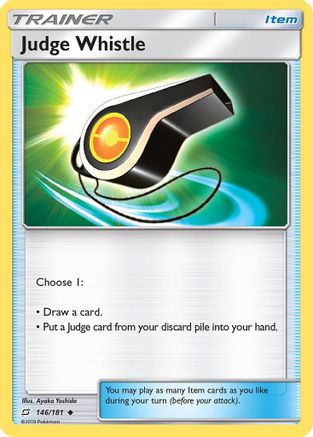 Judge Whistle 146/181 - Team Up Reverse Holofoil