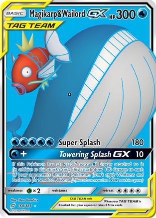 Magikarp & Wailord-GX 160/181 - Team Up Holofoil