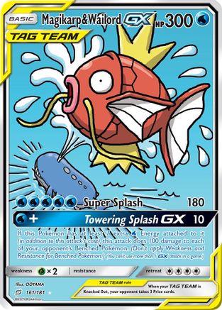 Magikarp & Wailord-GX 161/181 - Team Up Holofoil