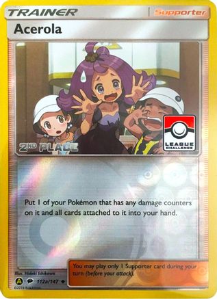 Acerola (League Challenge) [2nd Place] 112a - League & Championship Cards Reverse Holofoil