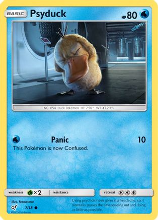 Psyduck 7/18 - Detective Pikachu Holofoil