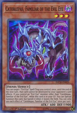 Catoblepas, Familiar of the Evil Eye (INCH-EN029) - The Infinity Chasers 1st Edition