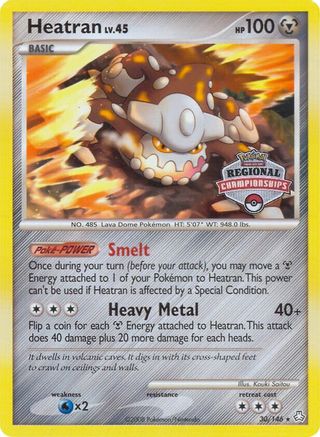 Heatran - 30/146 (Regional Championships) 30 - League & Championship Cards