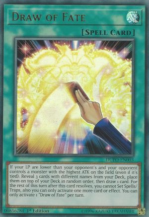 Draw of Fate (DUPO-EN003) - Duel Power 1st Edition