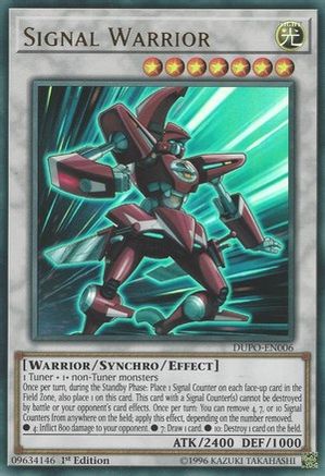 Signal Warrior (DUPO-EN006) - Duel Power 1st Edition