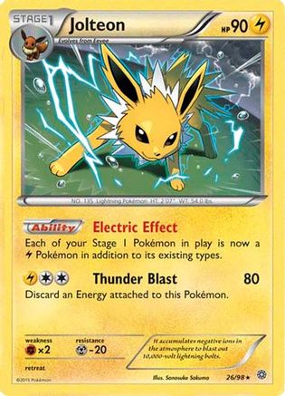 Jolteon - 26/98 (Cosmos Holo) 26 - Miscellaneous Cards & Products Holofoil